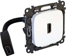 Розетка HDMI без рамки Legrand Valena Allure 1-м. белый картинка